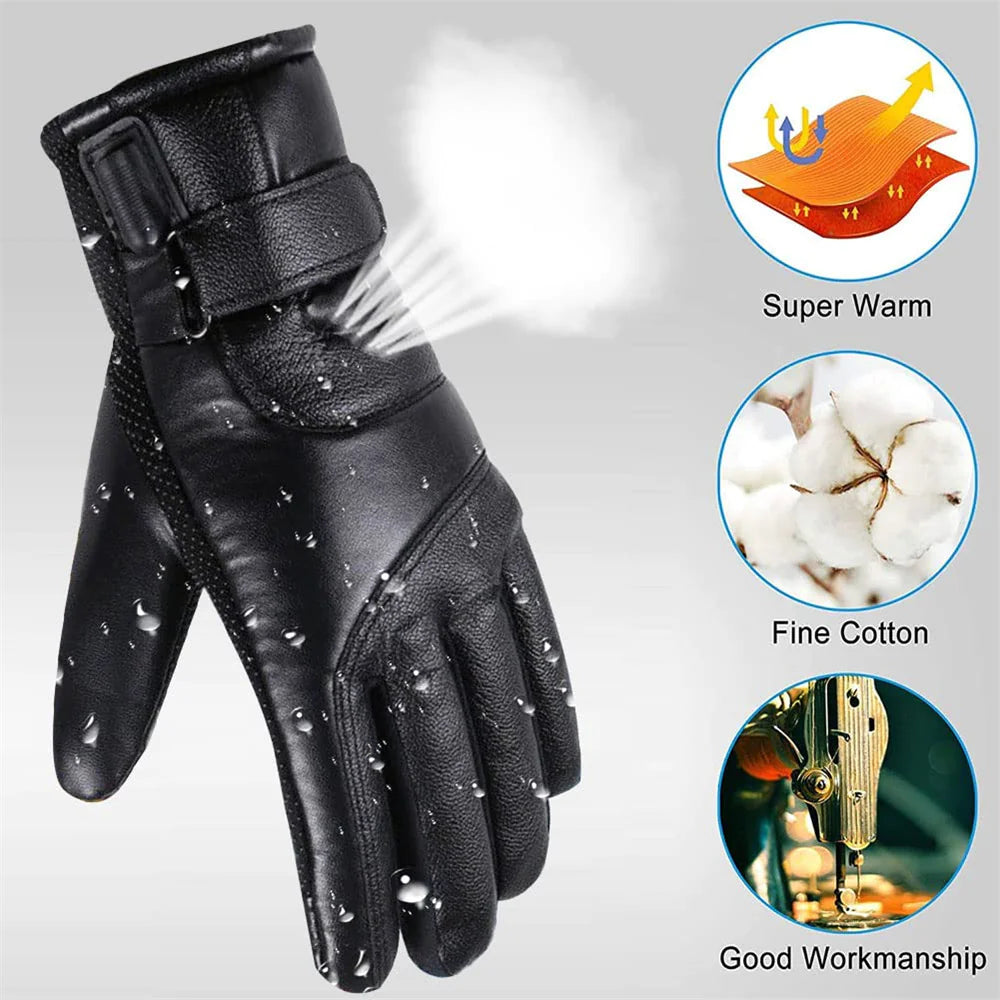 Electric USB Heated Gloves Winter Warming Thermal