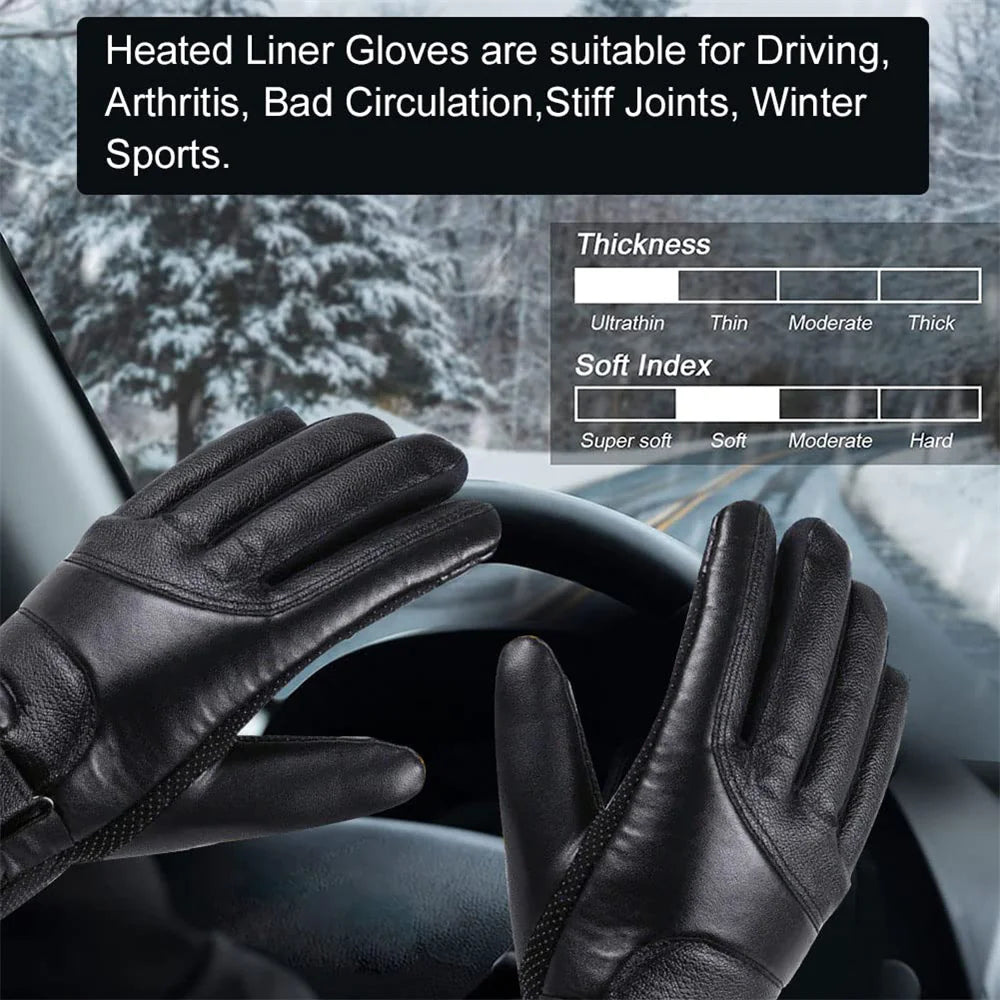 Electric USB Heated Gloves Winter Warming Thermal