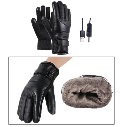 Electric USB Heated Gloves Winter Warming Thermal