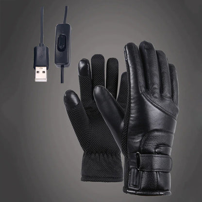 Electric USB Heated Gloves Winter Warming Thermal