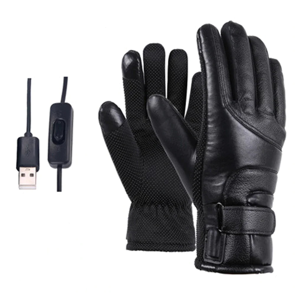 Electric USB Heated Gloves Winter Warming Thermal