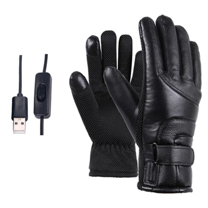 Electric USB Heated Gloves Winter Warming Thermal